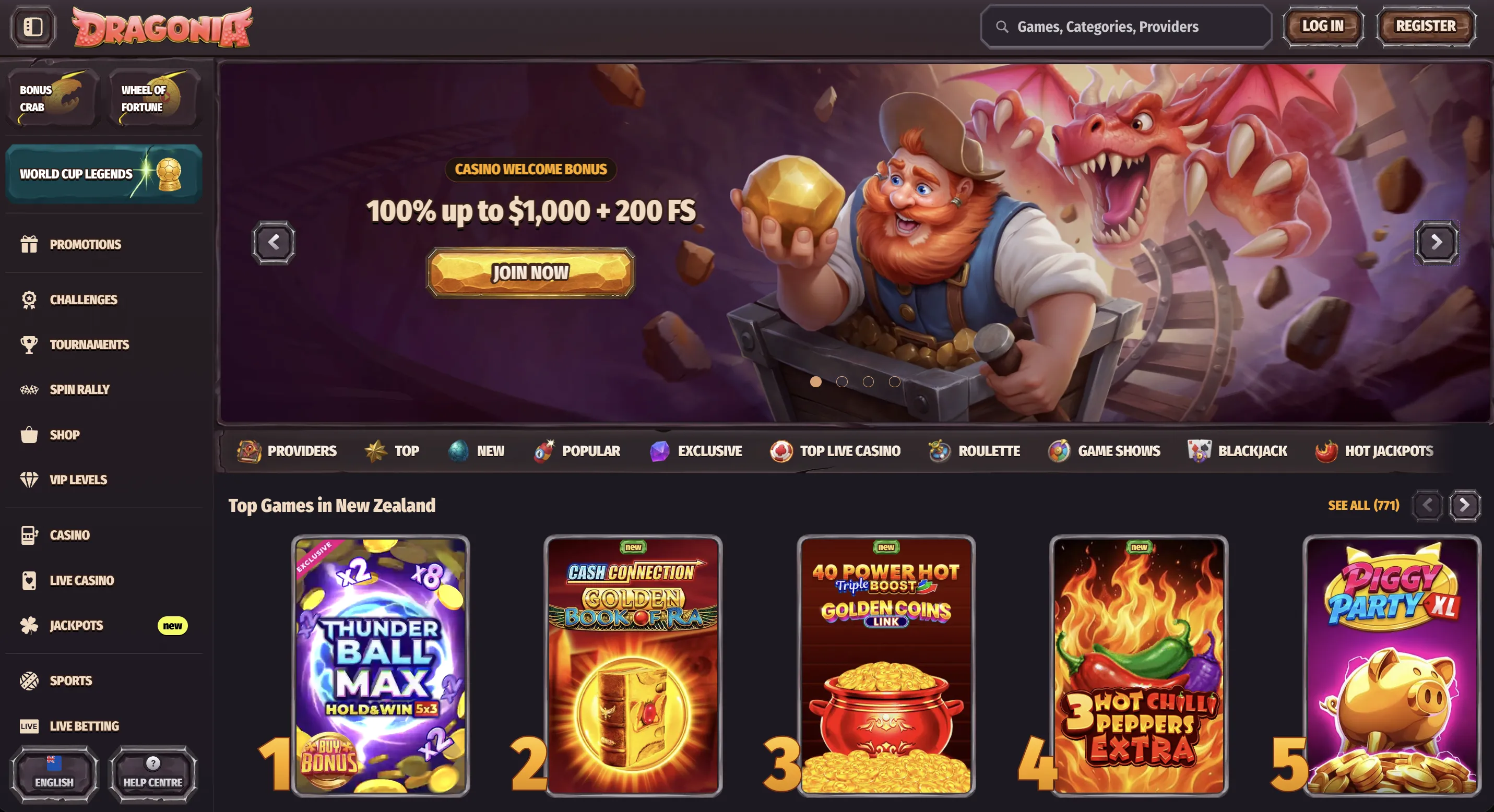 Top 10 online casino NZ ranking table for 2026